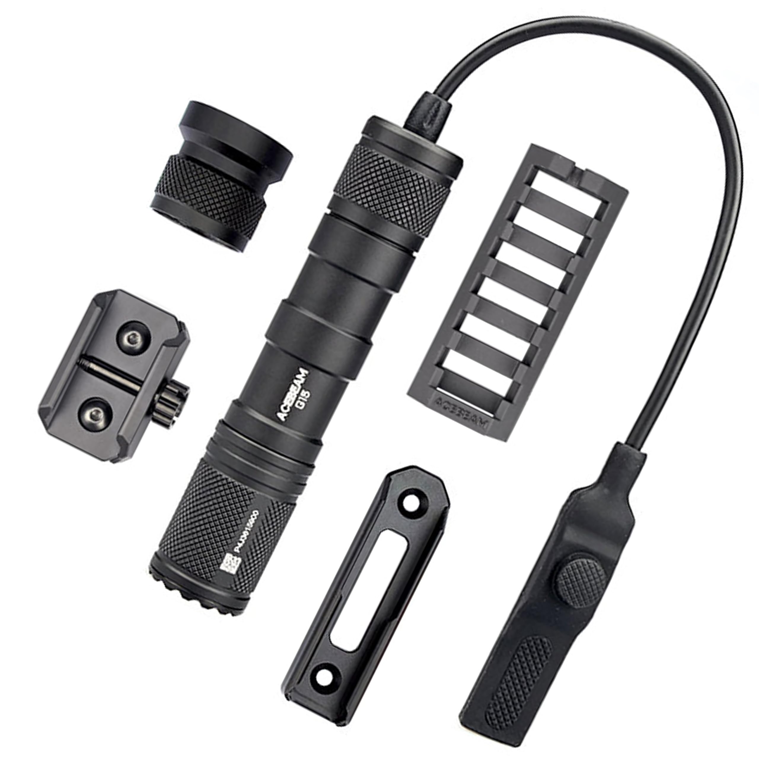 Amazon.co.jp: ACEBEAM G15 タクティカルライト スカウトライト1800